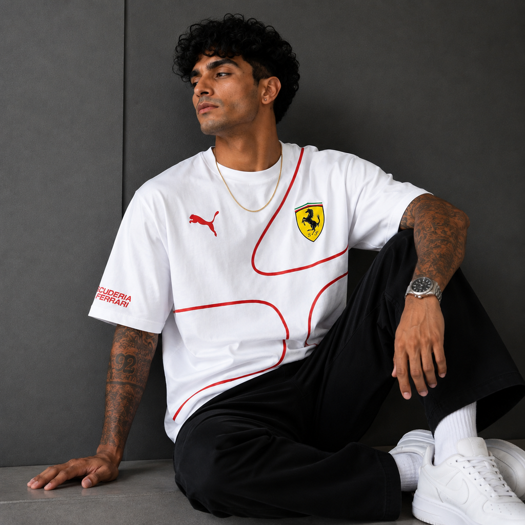 Ferrari Scuderia Racing Heritage Oversized T-Shirt