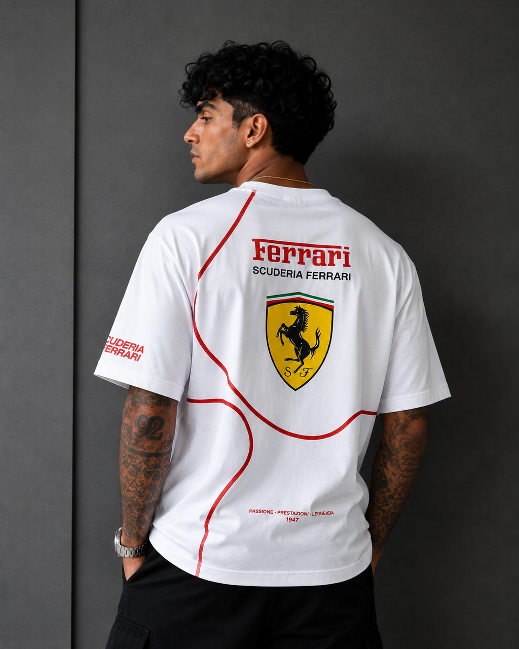 Ferrari Scuderia Racing Heritage Oversized T-Shirt