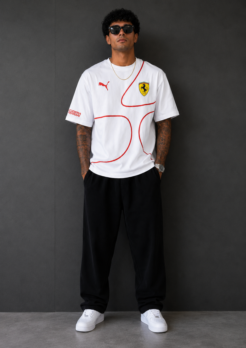 Ferrari Scuderia Racing Heritage Oversized T-Shirt