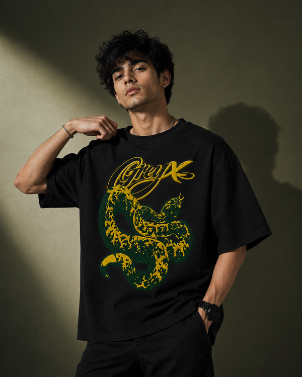 COBRA BLACK TEE BY GREYX
