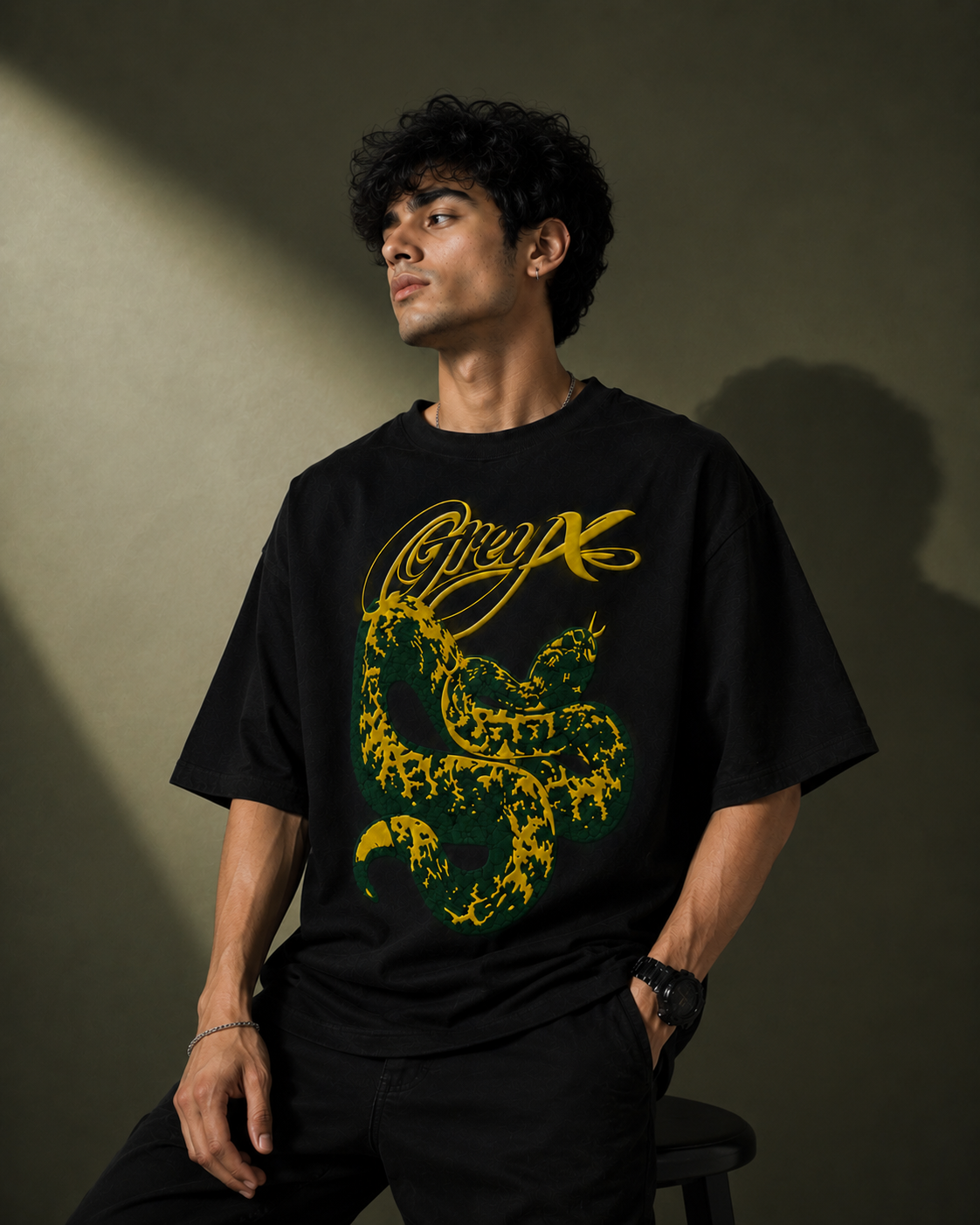 COBRA BLACK TEE BY GREYX