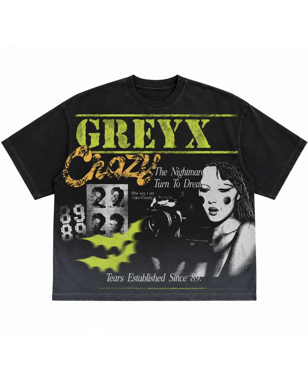 Crazy — Tears Tee by greyx